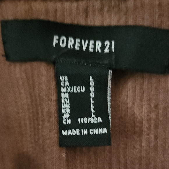 Forever 21 Brown Corduroy Jean Jacket - Picture 2 of 6